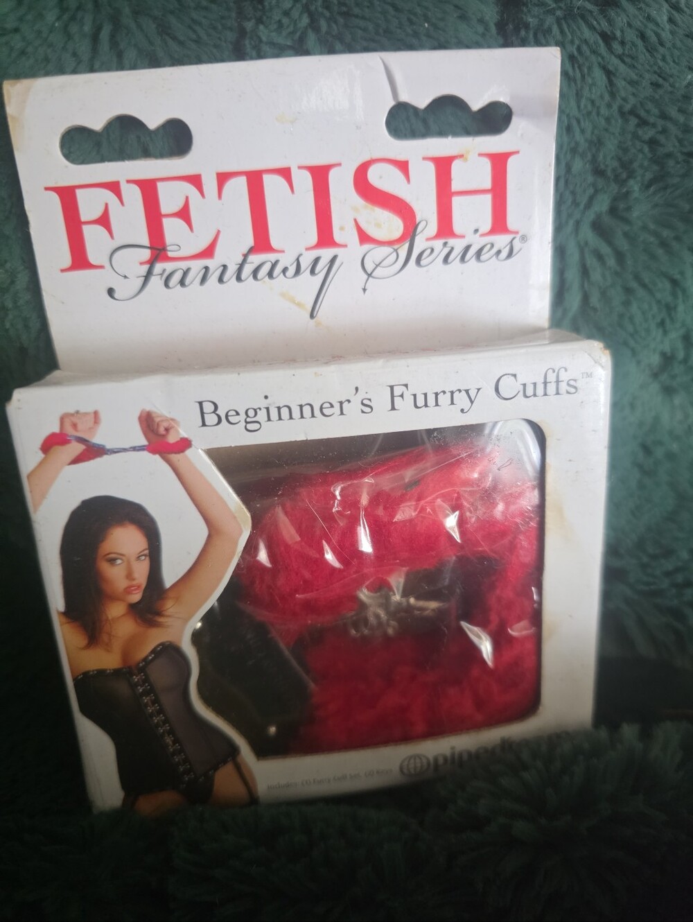 Fetish Fantasy Beginners Furry Cuffs, Red